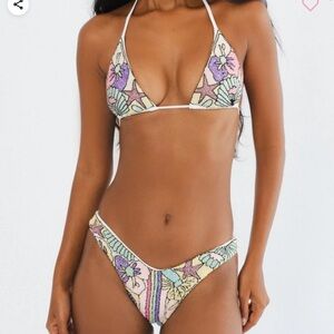 NEW Oceanus white Talia Bikini Set XS